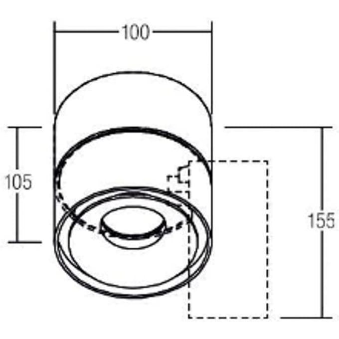 BRUMBERG LED plafondspot Circle Maxi, Ø 10 cm, wit