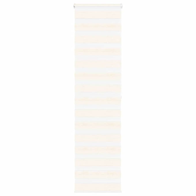 vidaXL - Zebra - rolgordijn - 55x200 - cm - stofbreedte - 50,9 - cm - marmerbeige
