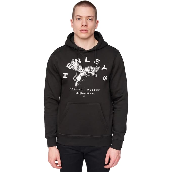 Henleys Heren Colhen Hoodie (Zwart)