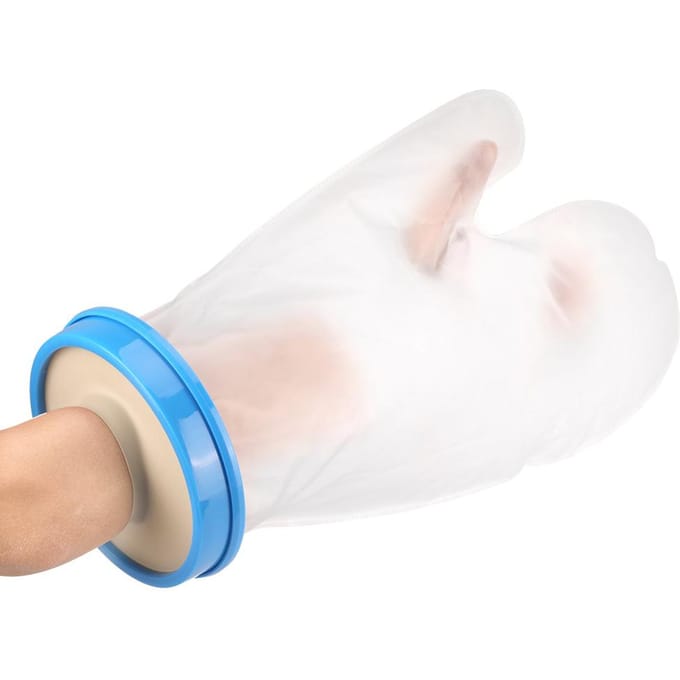 Blauwe PP Cirkel Volwassen Bad Beschermhoes SL H2104 36cm(palm ) white