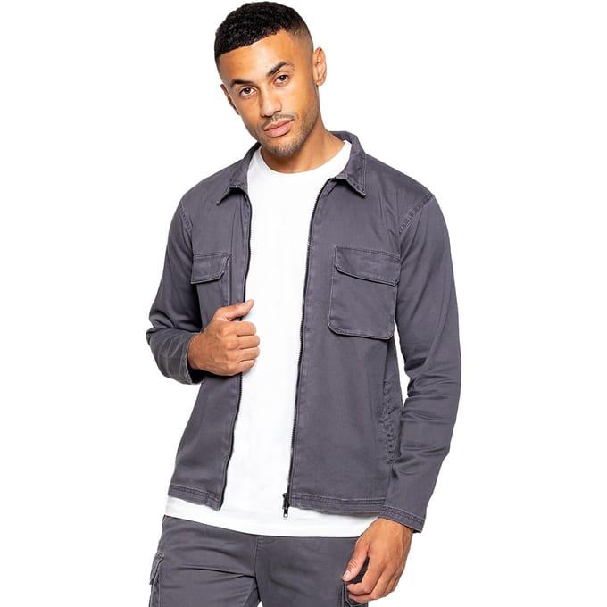 Enzo | Heren Cargo Overshirt Jas