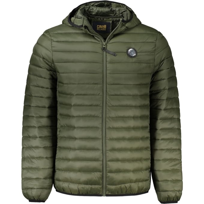Cavalli Class Effen Gequiltte Groene Jas