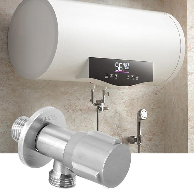 G1/2in Draad RVS Hoekafsluiter Stopkraan Accessoires voor Kraan Toilet Boiler white
