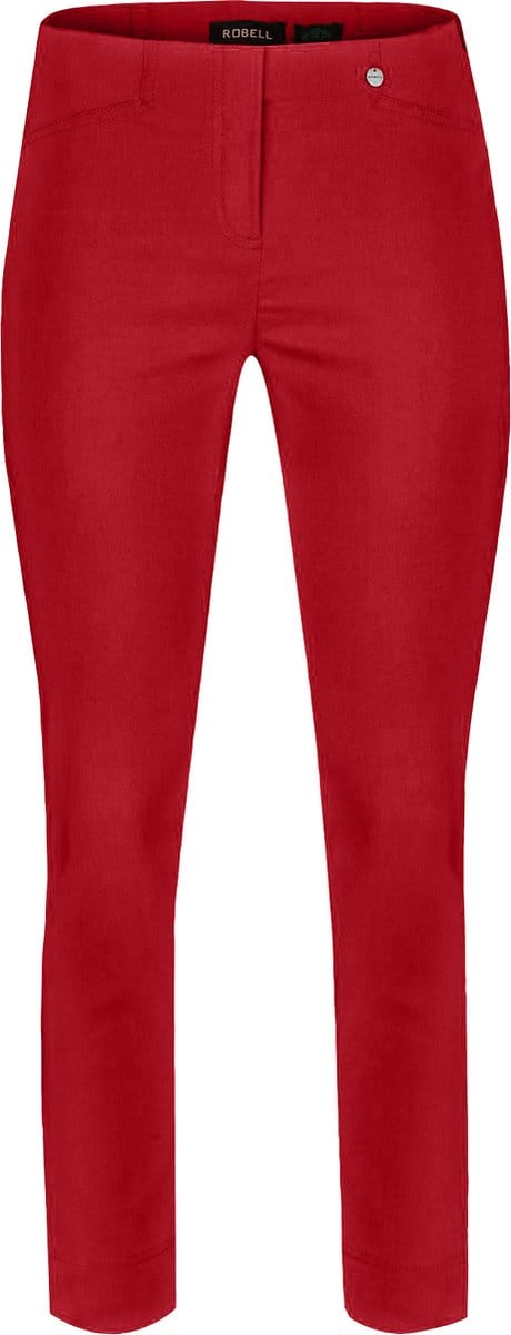 Robell Comfort 7/8 Stretch Broek - Rose 09 - Rood - EU40