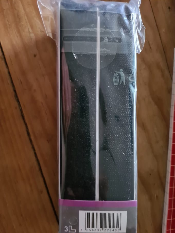 Crelando Klittenband zelfklevend 2m zwart 25mm
