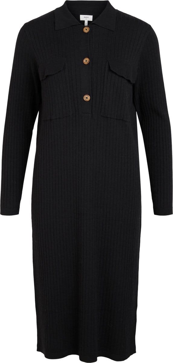 OBJECT OBJNOELLE POLO KNIT DRESS NOOS Dames Trui - Maat XS