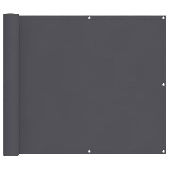 vidaXL - Balkonscherm - 90x500 - cm - oxford - stof - antraciet