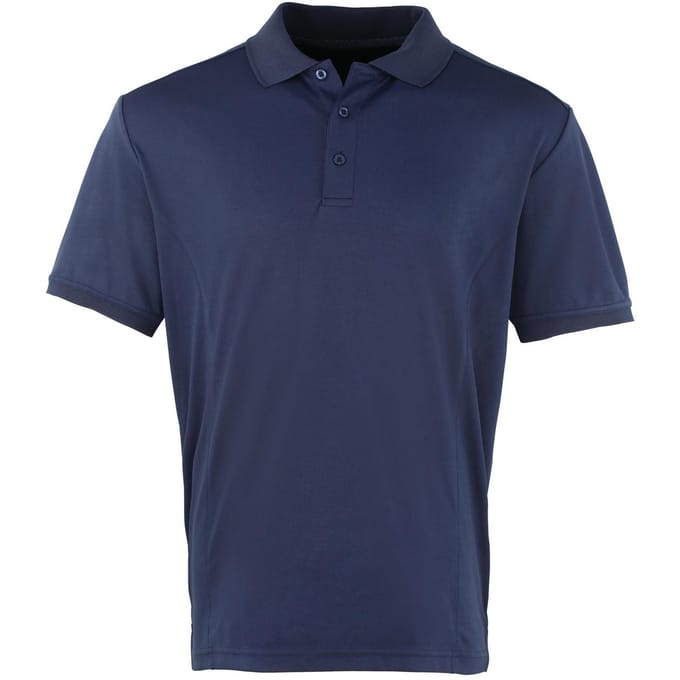 Premier Heren Coolchecker Pique korte mouw Polo T-Shirt (Marine)