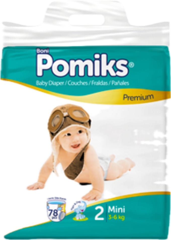 Pomiks Premium Luiers Maat 2 (3-6kg) 78stuks