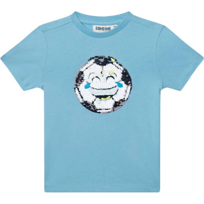 Someone DIRK-SB-02-L Jongens T-shirt - LIGHT BLUE