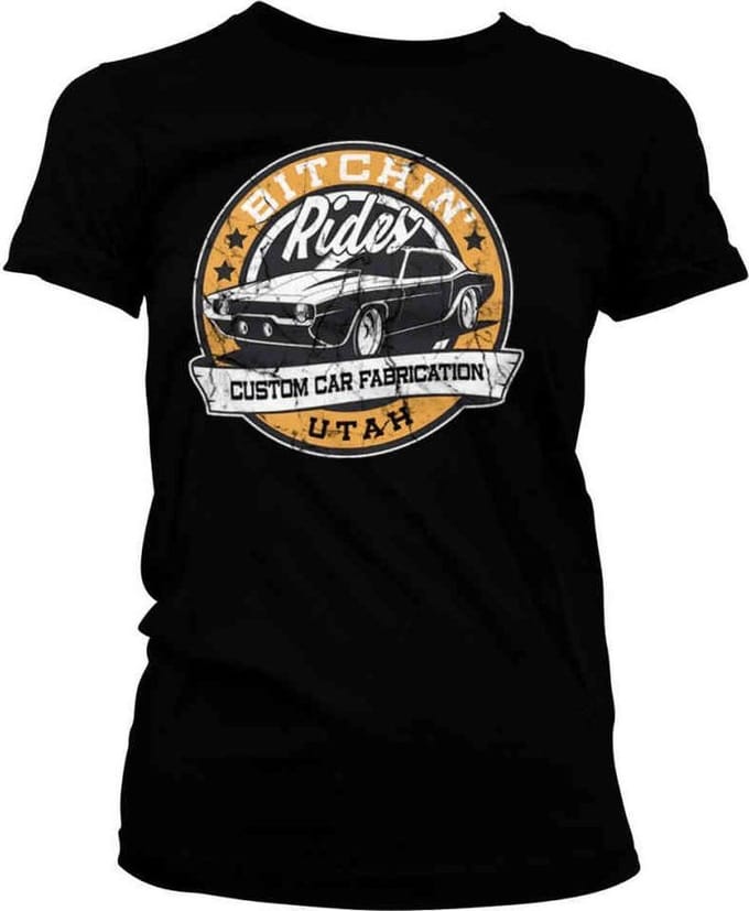 Bitchin' Rides Dames Tshirt -M- Utah Zwart