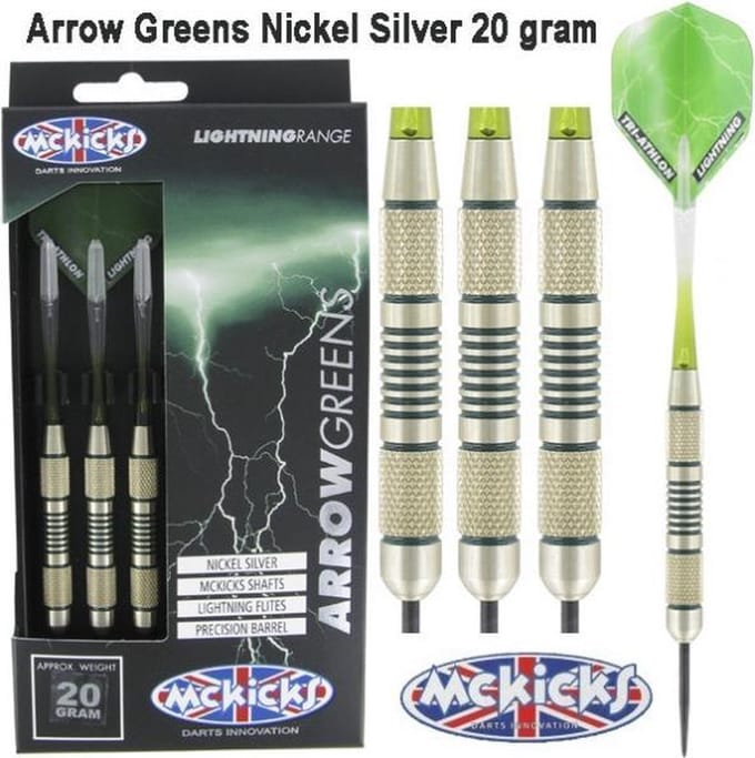 McKicks Arrow Greens Silver 20 gram - Dartpijlen