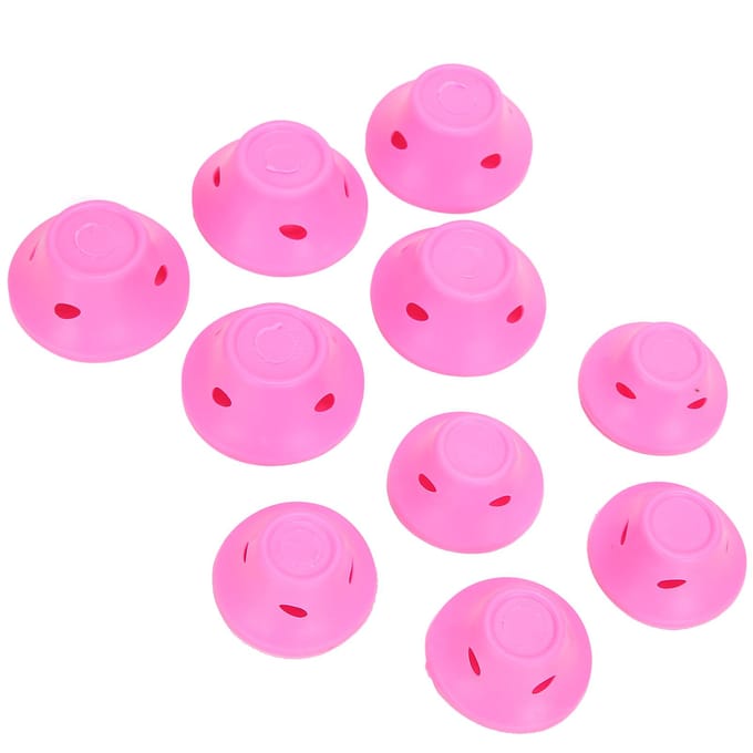 Haarkrullers Zonder Hitte Rubber Roze Zonder Clip Haarkrullers Styling Golvend Kapsel Tool pink