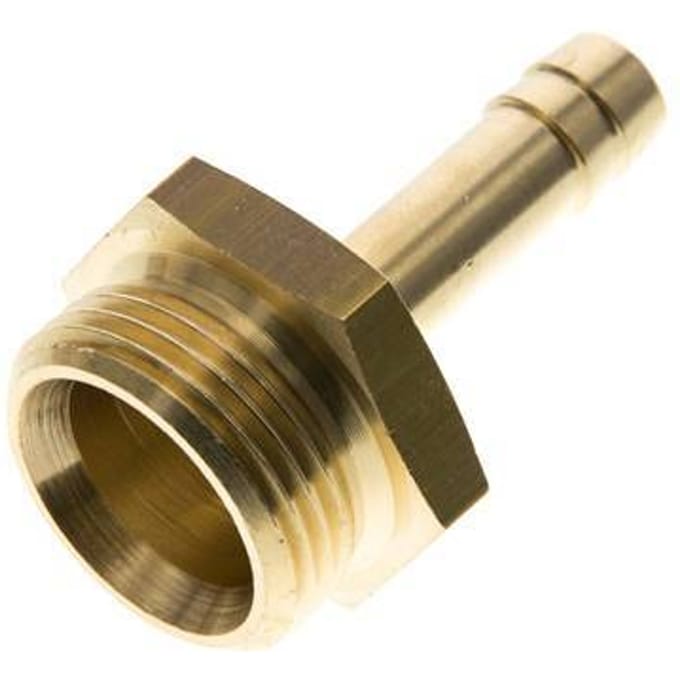 G 3/4'' Buitendraad x 9mm Messing Slangpilaar 16 Bar