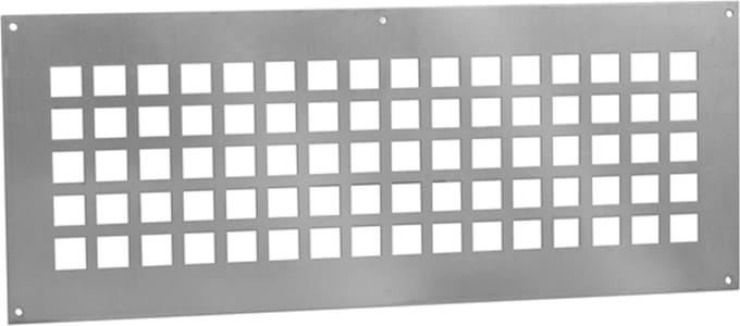 ALU ventilatieplaat 500x200mm