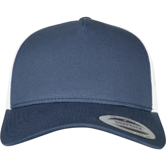 Flexfit - 5Panel Retro Trucker 2Tone Cap nvy/wht one size Trucker pet - Blauw/Wit
