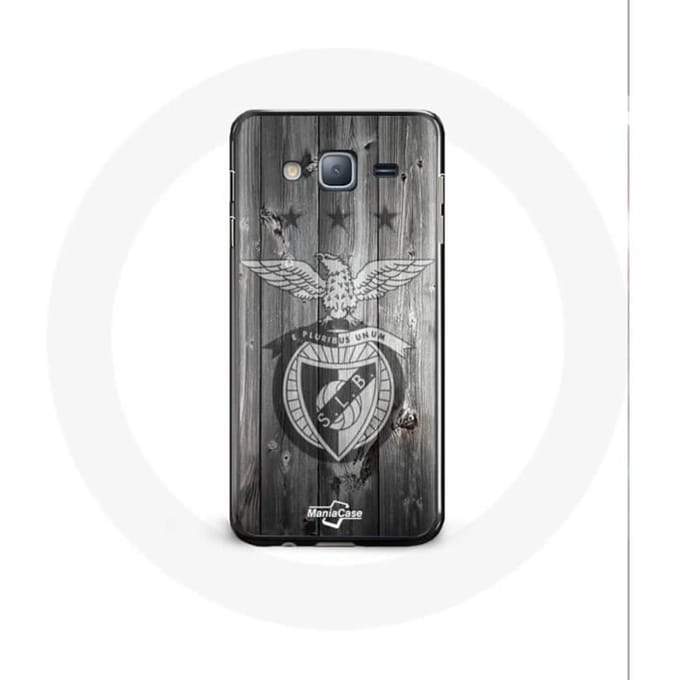 Samsung Galaxy J3 2016 hoesje slb benfica grijze achtergrond