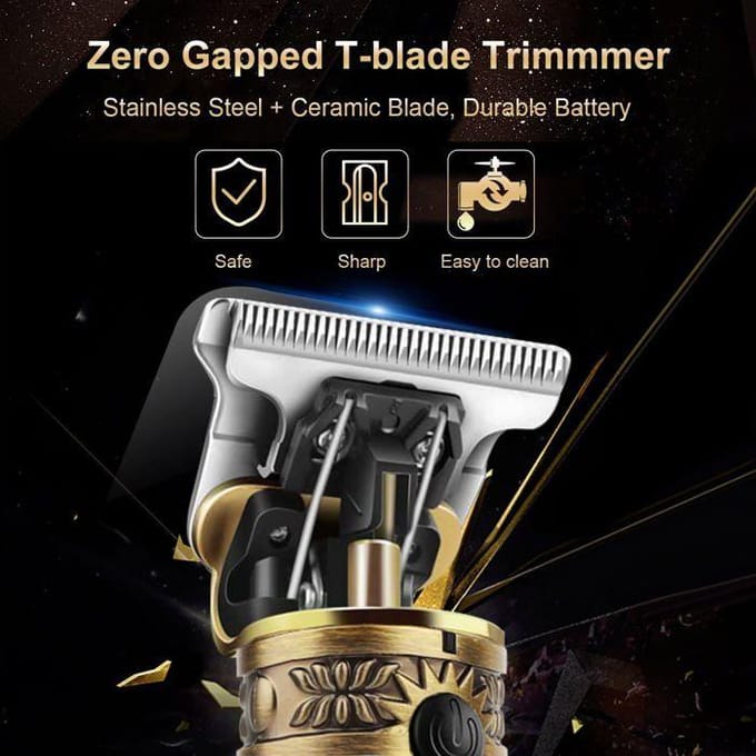 Baardtrimmer - Brostyle - Professionele Trimmer - Oplaadbaar - LED Display - T-Blade