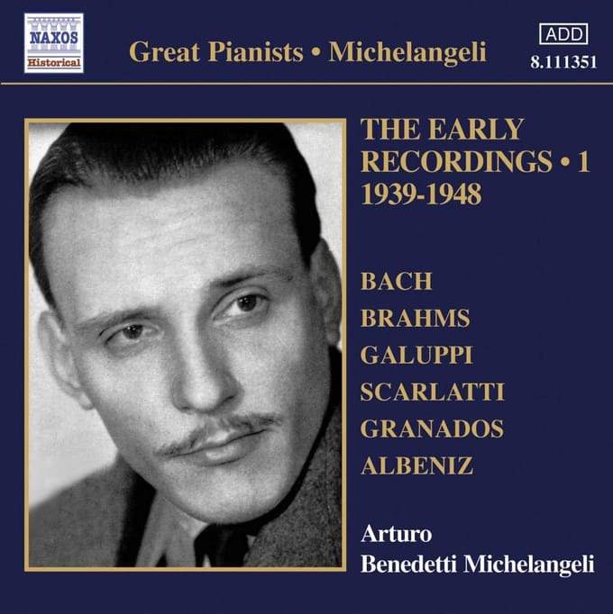 Arturo Benedetti Michelangeli - Early Recordings Volume 1 (CD)