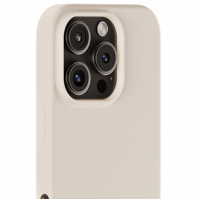 Holdit Silicone Case geschikt voor Apple iPhone 16 Pro - Light Beige