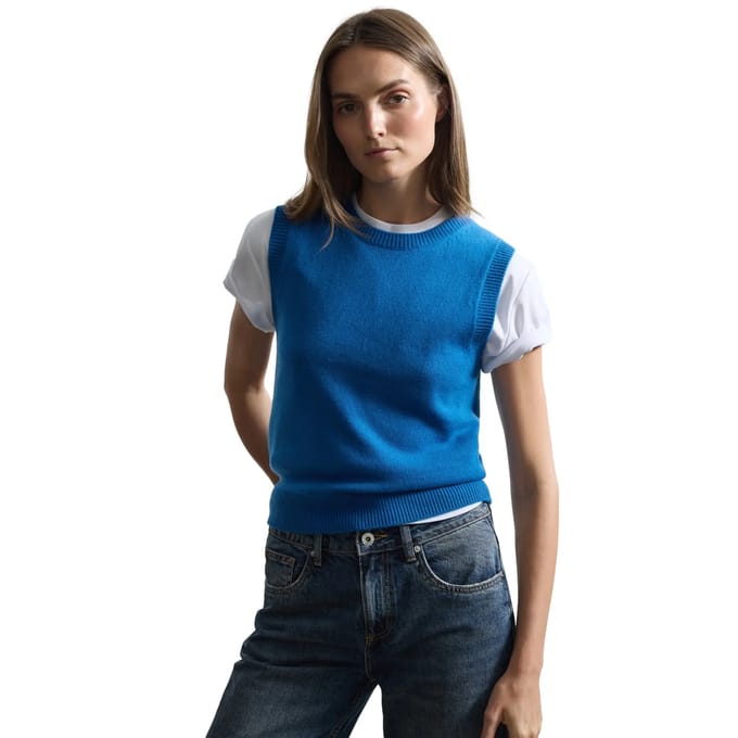 Mouwloos wollen shirt dames Stefanel