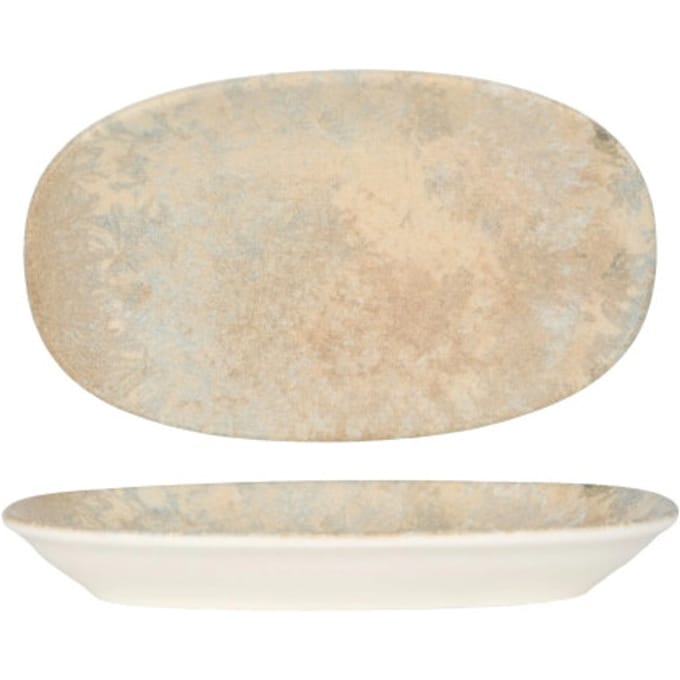 Bonna Serveerschaal - Luz - Porselein - 24x14 cm - set van 2