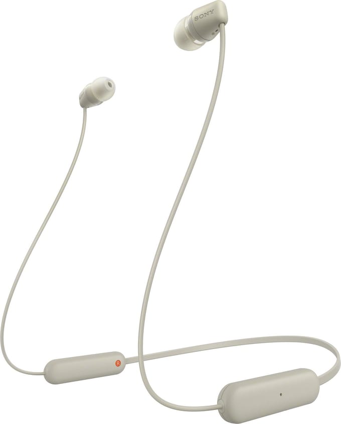 Sony WI-C100 - Wireless In-ear Headphones - Beige