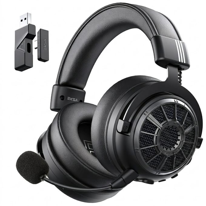 Gaming Headset Draadloos 7.1 Surround Sound – PS5 PC Xbox Switch - Met Microfoon – 100u Batterij – EKSA StarEngine Pro