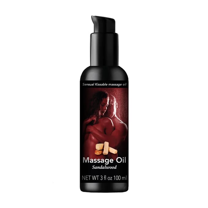 Kissable Massage olie met de geur van Sandalwood