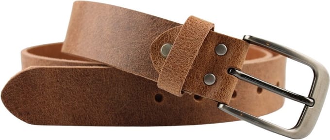 Fana Belts Leren Riem Camel/Taupe - Riem Dames/Heren - Taillemaat 95