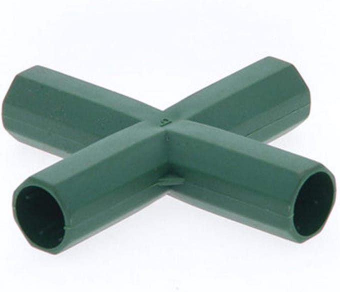 Kas Frame Connectoren - PVC Koppelingen - Kas Bouwen - Stabiele Ondersteuning - 16mm Binnendiameter - Wit