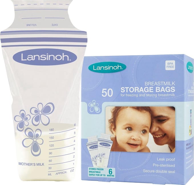 Lansinoh Moedermelk opslagzakken 50 st 180 ml 40055