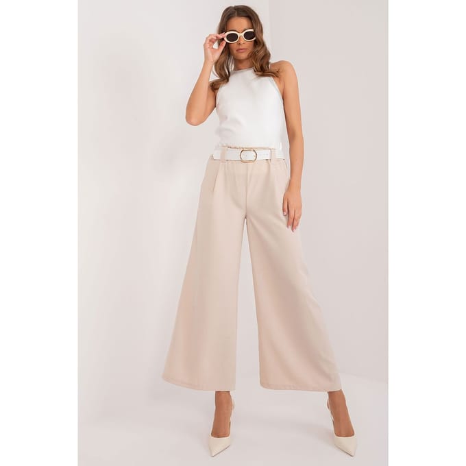Urban Chic Flow Pants - Beige / One Size