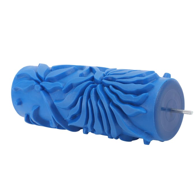 5in Patroon Verfroller Muurdecoratie Rubber Herbruikbaar Multifunctioneel Decoratief Textuurroller blue
