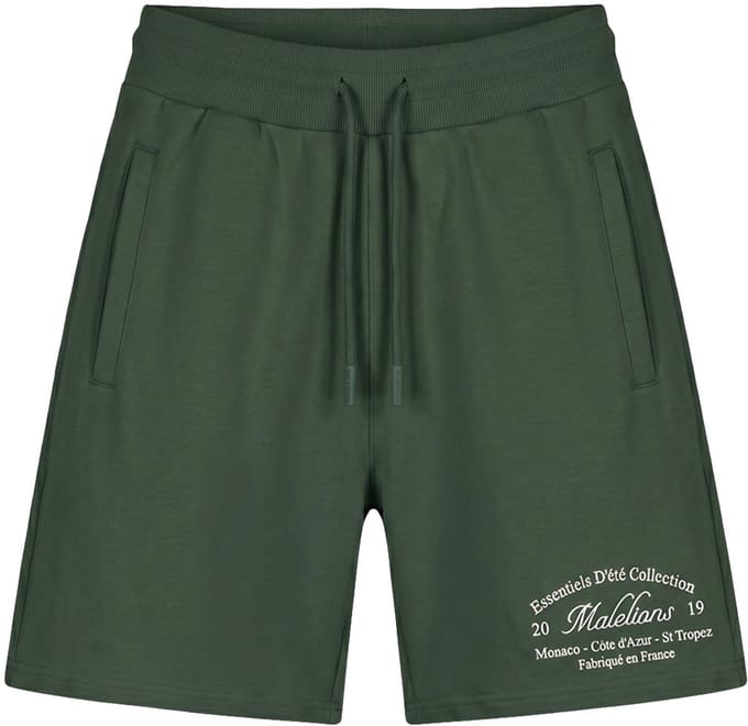 Malelions marina short in de kleur groen.