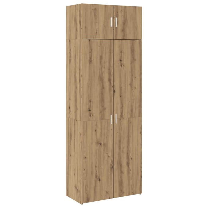 vidaXL - Opbergkast - 2 - st - Artisan - Eiken - 80 - x - 42,5 - x - 225 - cm