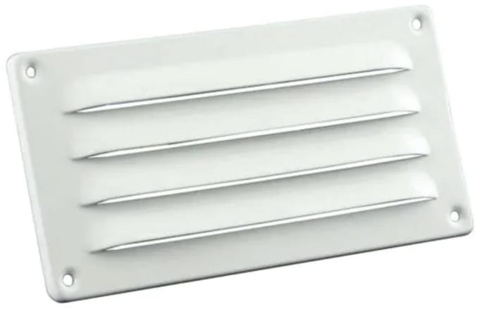 Schoepenrooster wit 180 x 90 mm