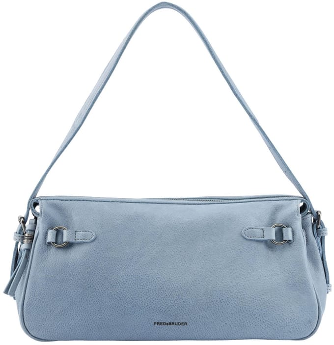 FREDsBRUDER Leren schoudertas My Forever Friend Shoulderbag Cool Blue Lichtblauw