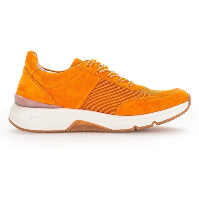 Gabor rollingsoft sensitive 46.897.31 - dames rollende wandelsneaker - Oranje - maat 36 (EU) 3.5 (UK)