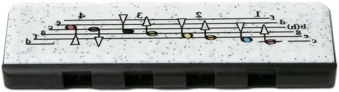 Kinderharmonica - Mondharmonica - Muziek Leren - 8 Stemmen - Octaaf Bereik - Zwart Wit