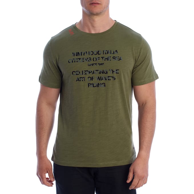 Heren Korte Mouwen Graphic Katoenen T-Shirt HS24MTS17