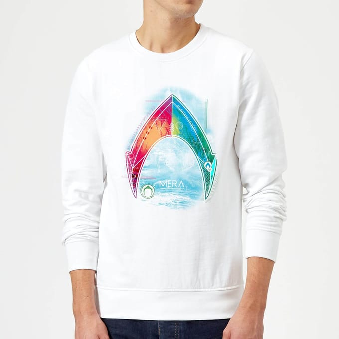 Aquaman Mera Beach Symbol trui - Wit - L