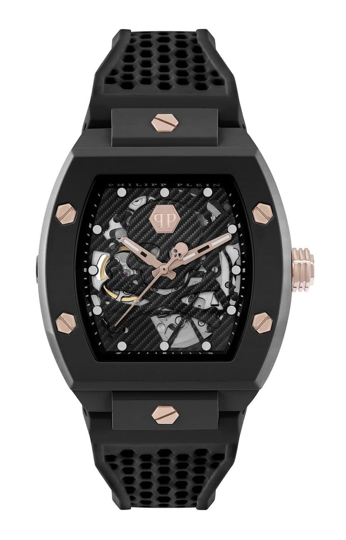Philipp Plein The Skeleton Ecoceramic Heren Zwarte Horloge PWVBA0523
