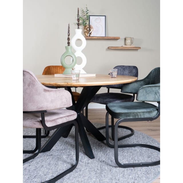 Home67 Eettafel icon ø120 cm mangohout