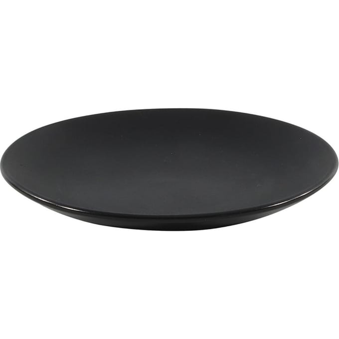 Ontbijtbord - Mat Zwart - Porselein - ø21cm
