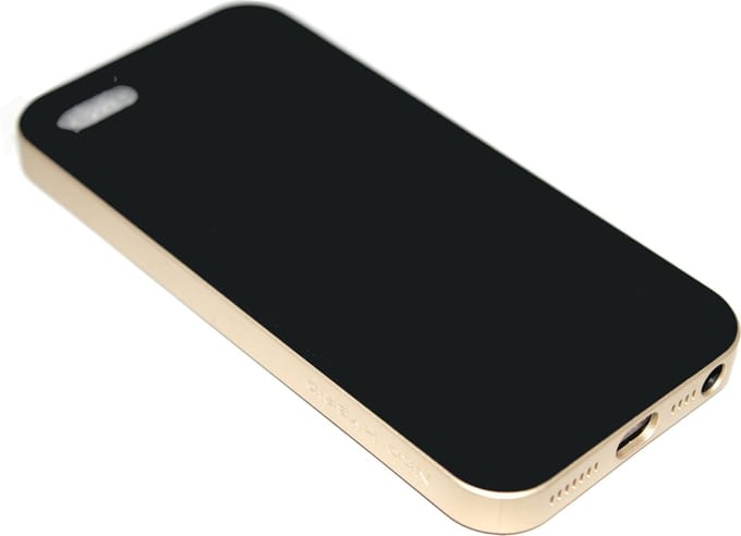 Rubber goud hoesje Geschikt voor iPhone 5 / 5S / SE