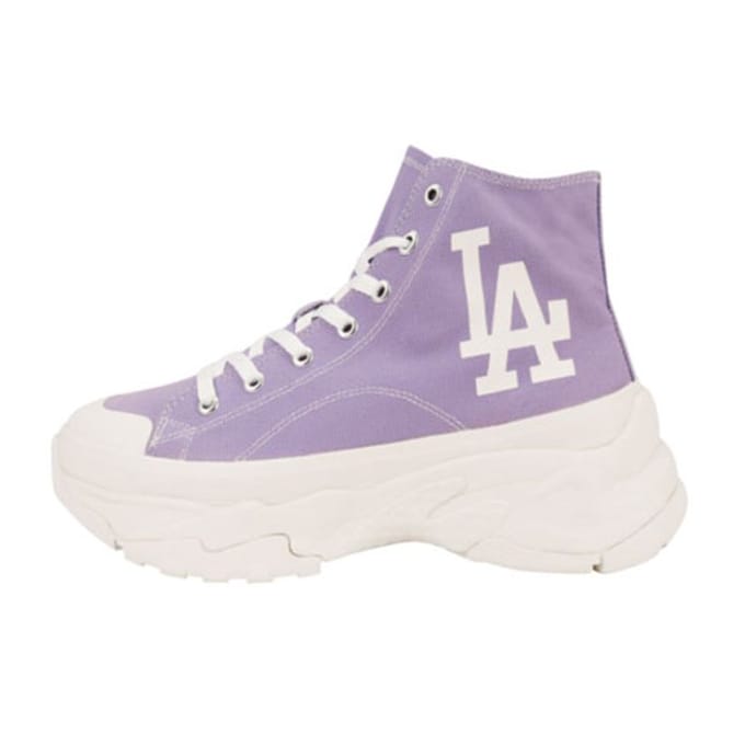 MLB Chunky High Fashion Koreaanse Stijl Canvas Schoenen Unisex Sneakers Paars 32SHU1111-07V 38 gray