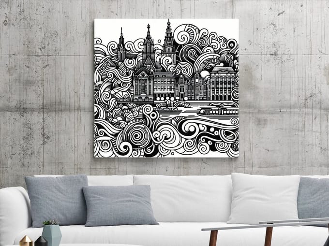 Kunstprint | Wanddecoratie | Dibond | 30 × 30 cm