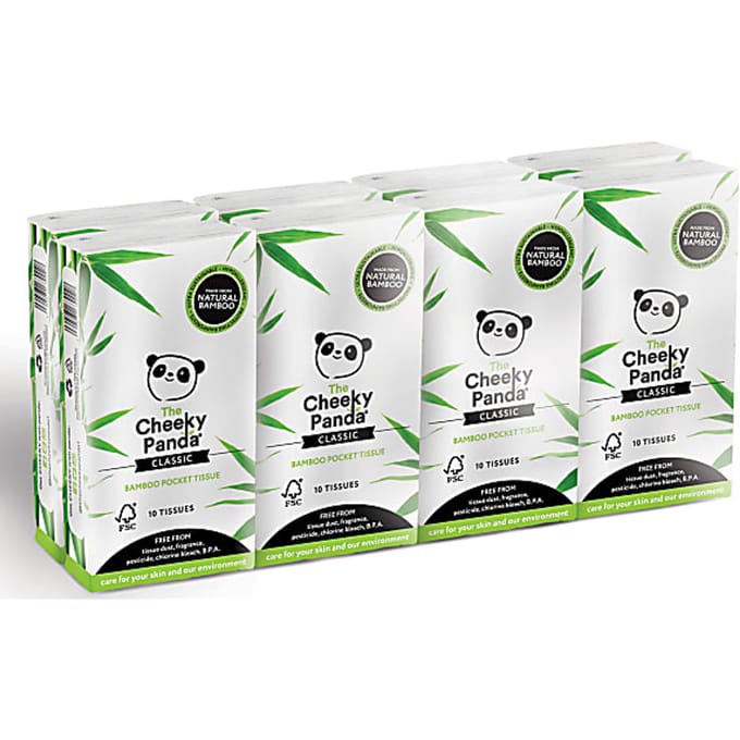 The Cheeky Panda Bamboo Zakdoeken 8x 10 stuks