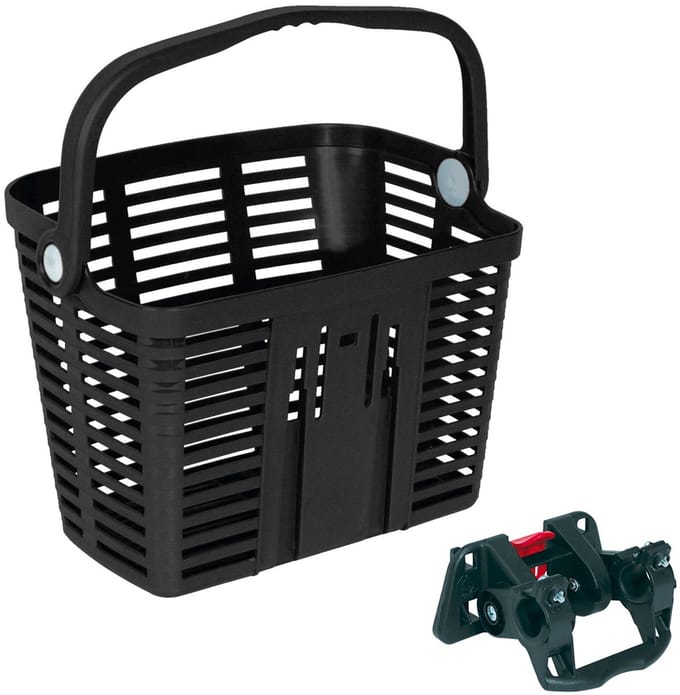 Bellelli Fietsmand - Plaza - Voor E-bike - Past op diameter van 20-32mm - Zwart